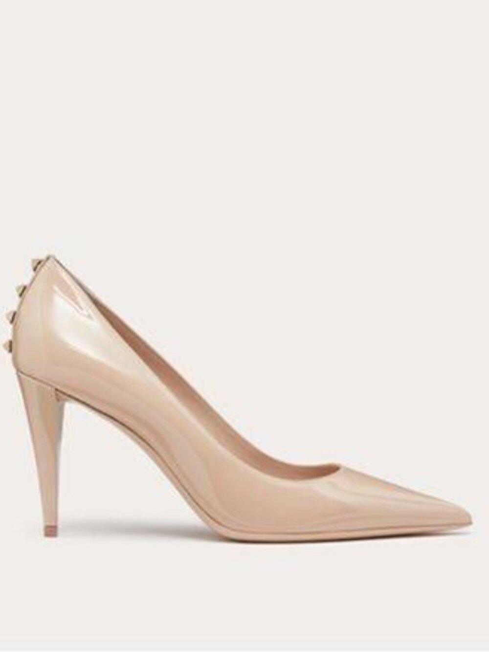Valentino Rockstud Studded Pointed Toe Patent Leather Pumps Heels Shoes